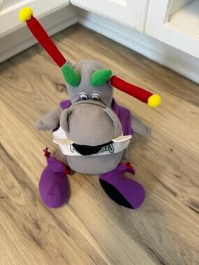 2007 WNBA Sacramento Monarchs Monty The Mascot Plush Dragon 14" Vintage